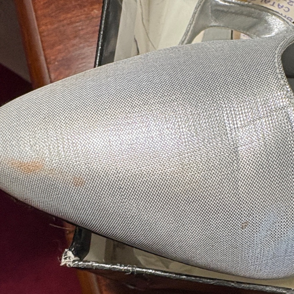 Silver Satiny Dress Shoe - Picture 4 of 4